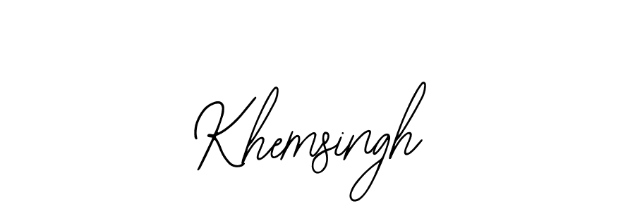 Make a beautiful signature design for name Khemsingh. Use this online signature maker to create a handwritten signature for free. Khemsingh signature style 12 images and pictures png