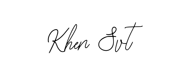 Make a beautiful signature design for name Khen Svt. With this signature (Bearetta-2O07w) style, you can create a handwritten signature for free. Khen Svt signature style 12 images and pictures png