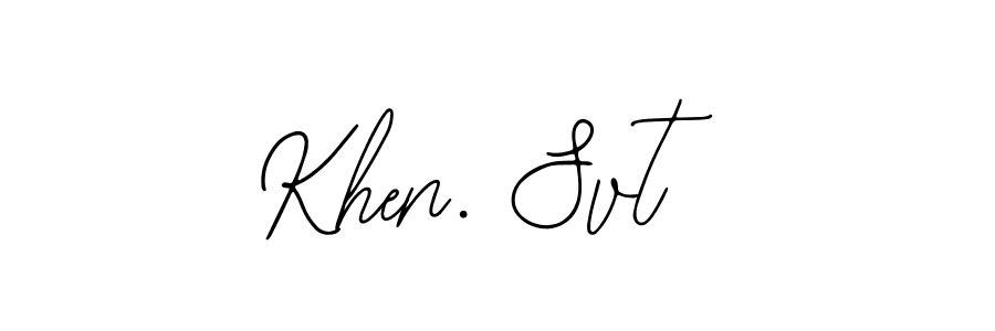 Make a beautiful signature design for name Khen. Svt. With this signature (Bearetta-2O07w) style, you can create a handwritten signature for free. Khen. Svt signature style 12 images and pictures png