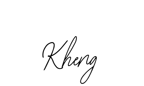 The best way (Bearetta-2O07w) to make a short signature is to pick only two or three words in your name. The name Kheng include a total of six letters. For converting this name. Kheng signature style 12 images and pictures png