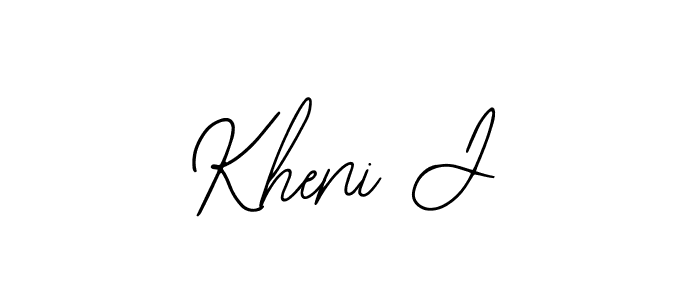 Create a beautiful signature design for name Kheni J. With this signature (Bearetta-2O07w) fonts, you can make a handwritten signature for free. Kheni J signature style 12 images and pictures png