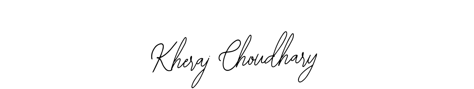 How to make Kheraj Choudhary signature? Bearetta-2O07w is a professional autograph style. Create handwritten signature for Kheraj Choudhary name. Kheraj Choudhary signature style 12 images and pictures png