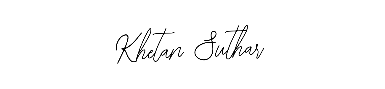 Khetan Suthar stylish signature style. Best Handwritten Sign (Bearetta-2O07w) for my name. Handwritten Signature Collection Ideas for my name Khetan Suthar. Khetan Suthar signature style 12 images and pictures png