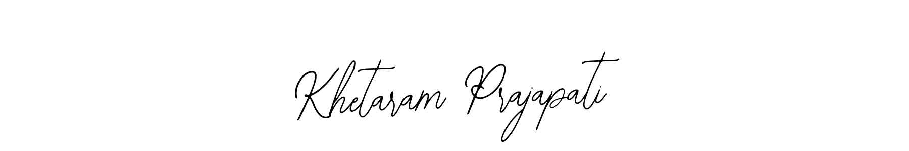How to make Khetaram Prajapati signature? Bearetta-2O07w is a professional autograph style. Create handwritten signature for Khetaram Prajapati name. Khetaram Prajapati signature style 12 images and pictures png