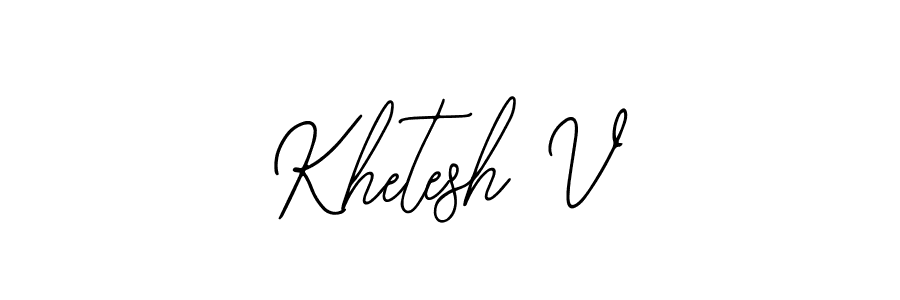 Make a beautiful signature design for name Khetesh V. Use this online signature maker to create a handwritten signature for free. Khetesh V signature style 12 images and pictures png