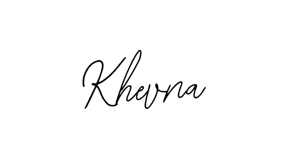 Use a signature maker to create a handwritten signature online. With this signature software, you can design (Bearetta-2O07w) your own signature for name Khevna. Khevna signature style 12 images and pictures png