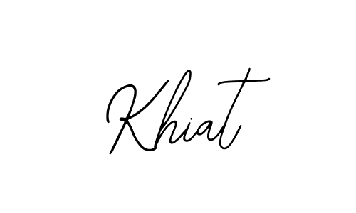 How to make Khiat name signature. Use Bearetta-2O07w style for creating short signs online. This is the latest handwritten sign. Khiat signature style 12 images and pictures png