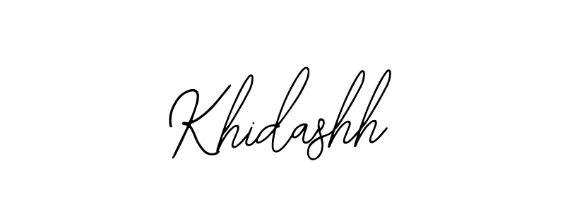 Create a beautiful signature design for name Khidashh. With this signature (Bearetta-2O07w) fonts, you can make a handwritten signature for free. Khidashh signature style 12 images and pictures png