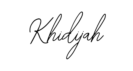 Turn your name Khidijah into a signature brand with Bearetta-2O07w styling. Download in standard PNG or transparent format anytime. Khidijah signature style 12 images and pictures png