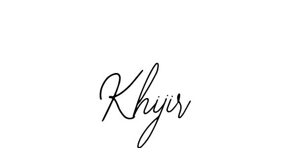 Also You can easily find your signature by using the search form. We will create Khijir name handwritten signature images for you free of cost using Bearetta-2O07w sign style. Khijir signature style 12 images and pictures png