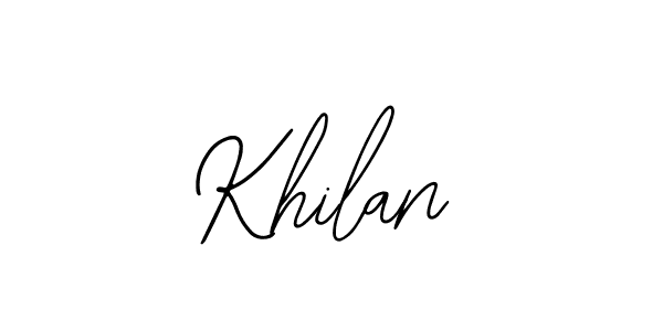 Similarly Bearetta-2O07w is the best handwritten signature design. Signature creator online .You can use it as an online autograph creator for name Khilan. Khilan signature style 12 images and pictures png