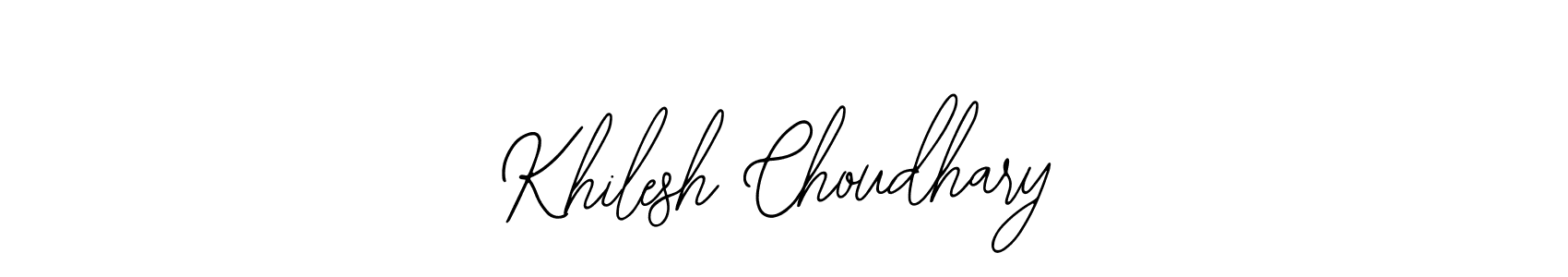 How to make Khilesh Choudhary signature? Bearetta-2O07w is a professional autograph style. Create handwritten signature for Khilesh Choudhary name. Khilesh Choudhary signature style 12 images and pictures png