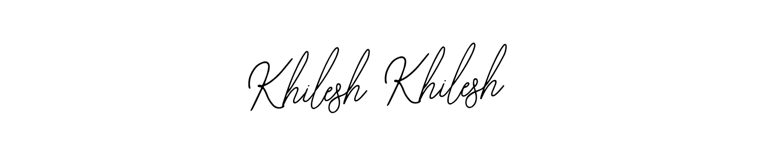 Similarly Bearetta-2O07w is the best handwritten signature design. Signature creator online .You can use it as an online autograph creator for name Khilesh Khilesh. Khilesh Khilesh signature style 12 images and pictures png