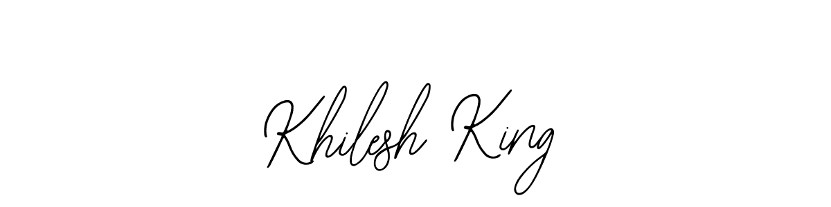 Design your own signature with our free online signature maker. With this signature software, you can create a handwritten (Bearetta-2O07w) signature for name Khilesh King. Khilesh King signature style 12 images and pictures png