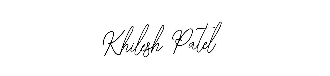 This is the best signature style for the Khilesh Patel name. Also you like these signature font (Bearetta-2O07w). Mix name signature. Khilesh Patel signature style 12 images and pictures png