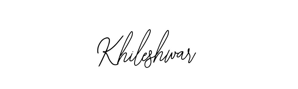 Make a beautiful signature design for name Khileshwar. With this signature (Bearetta-2O07w) style, you can create a handwritten signature for free. Khileshwar signature style 12 images and pictures png