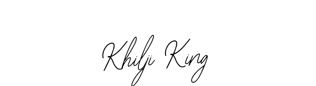 Design your own signature with our free online signature maker. With this signature software, you can create a handwritten (Bearetta-2O07w) signature for name Khilji King. Khilji King signature style 12 images and pictures png