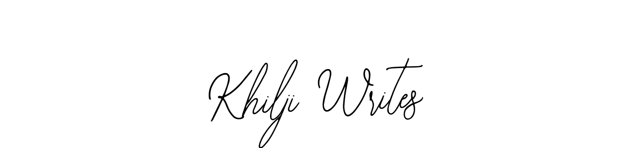 Design your own signature with our free online signature maker. With this signature software, you can create a handwritten (Bearetta-2O07w) signature for name Khilji Writes. Khilji Writes signature style 12 images and pictures png