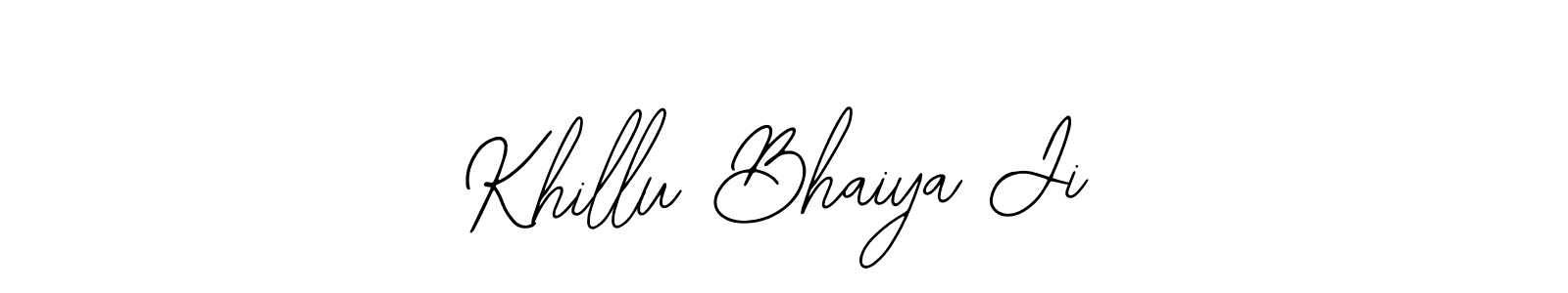 Check out images of Autograph of Khillu Bhaiya Ji name. Actor Khillu Bhaiya Ji Signature Style. Bearetta-2O07w is a professional sign style online. Khillu Bhaiya Ji signature style 12 images and pictures png
