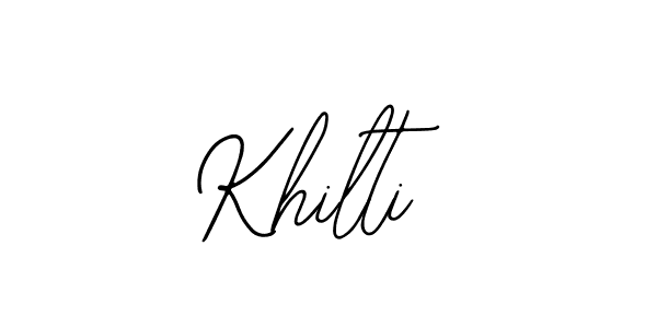 Make a beautiful signature design for name Khilti. With this signature (Bearetta-2O07w) style, you can create a handwritten signature for free. Khilti signature style 12 images and pictures png