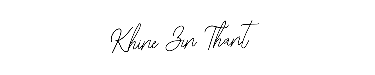 Make a beautiful signature design for name Khine Zin Thant. With this signature (Bearetta-2O07w) style, you can create a handwritten signature for free. Khine Zin Thant signature style 12 images and pictures png