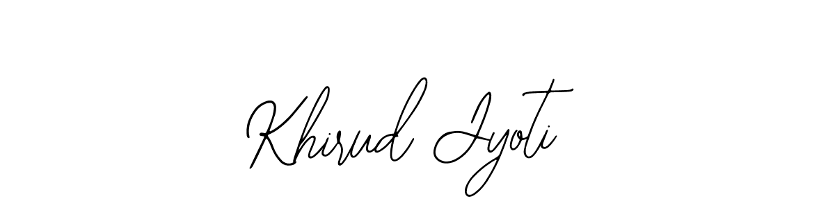 Design your own signature with our free online signature maker. With this signature software, you can create a handwritten (Bearetta-2O07w) signature for name Khirud Jyoti. Khirud Jyoti signature style 12 images and pictures png