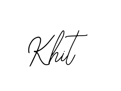 Design your own signature with our free online signature maker. With this signature software, you can create a handwritten (Bearetta-2O07w) signature for name Khit. Khit signature style 12 images and pictures png