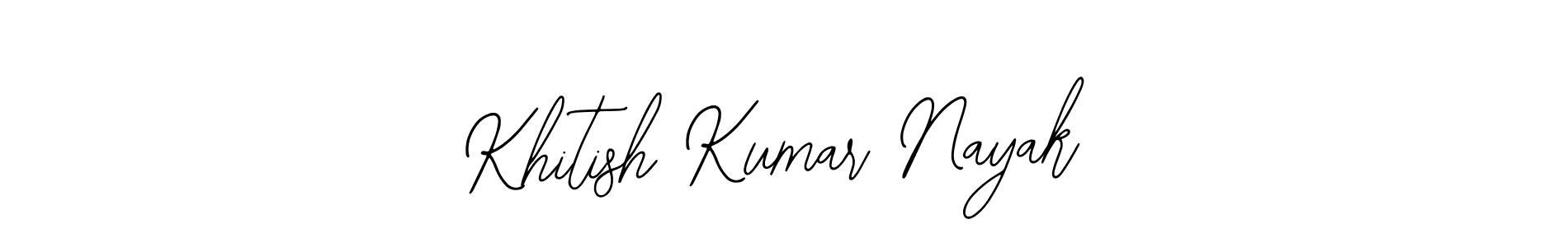 The best way (Bearetta-2O07w) to make a short signature is to pick only two or three words in your name. The name Khitish Kumar Nayak include a total of six letters. For converting this name. Khitish Kumar Nayak signature style 12 images and pictures png
