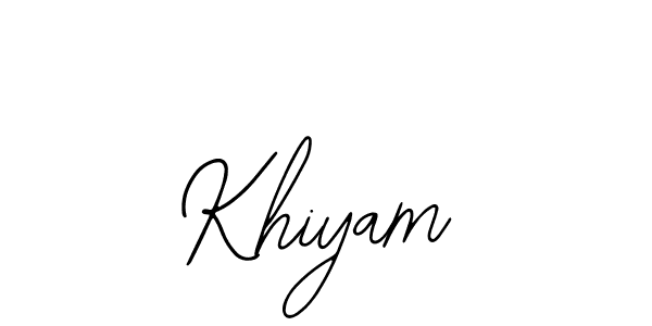 How to make Khiyam signature? Bearetta-2O07w is a professional autograph style. Create handwritten signature for Khiyam name. Khiyam signature style 12 images and pictures png