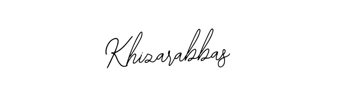 Use a signature maker to create a handwritten signature online. With this signature software, you can design (Bearetta-2O07w) your own signature for name Khizarabbas. Khizarabbas signature style 12 images and pictures png