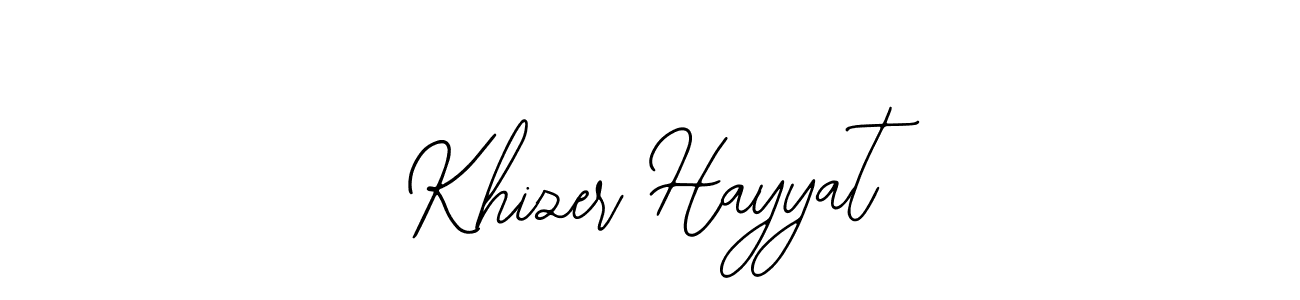 Design your own signature with our free online signature maker. With this signature software, you can create a handwritten (Bearetta-2O07w) signature for name Khizer Hayyat. Khizer Hayyat signature style 12 images and pictures png