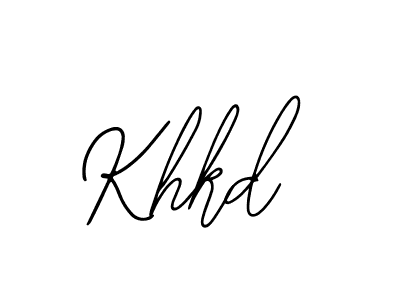 Use a signature maker to create a handwritten signature online. With this signature software, you can design (Bearetta-2O07w) your own signature for name Khkd. Khkd signature style 12 images and pictures png