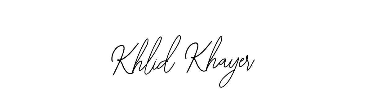 Make a beautiful signature design for name Khlid Khayer. Use this online signature maker to create a handwritten signature for free. Khlid Khayer signature style 12 images and pictures png