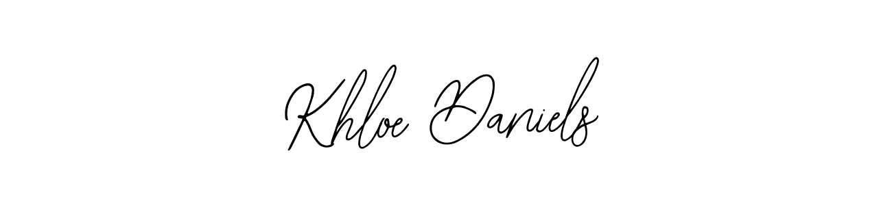 Make a beautiful signature design for name Khloe Daniels. With this signature (Bearetta-2O07w) style, you can create a handwritten signature for free. Khloe Daniels signature style 12 images and pictures png