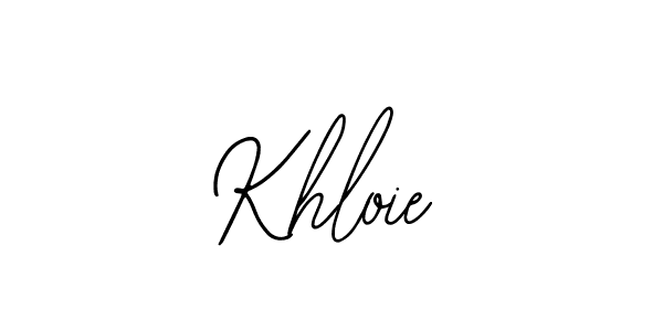 Design your own signature with our free online signature maker. With this signature software, you can create a handwritten (Bearetta-2O07w) signature for name Khloie. Khloie signature style 12 images and pictures png