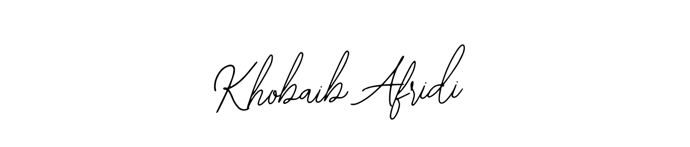 How to make Khobaib Afridi signature? Bearetta-2O07w is a professional autograph style. Create handwritten signature for Khobaib Afridi name. Khobaib Afridi signature style 12 images and pictures png