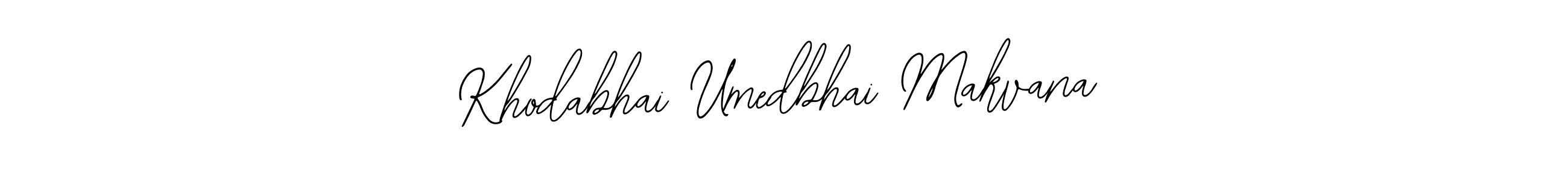 Also we have Khodabhai Umedbhai Makvana name is the best signature style. Create professional handwritten signature collection using Bearetta-2O07w autograph style. Khodabhai Umedbhai Makvana signature style 12 images and pictures png