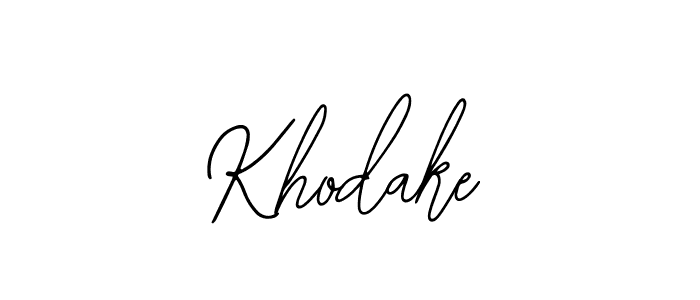 if you are searching for the best signature style for your name Khodake. so please give up your signature search. here we have designed multiple signature styles  using Bearetta-2O07w. Khodake signature style 12 images and pictures png