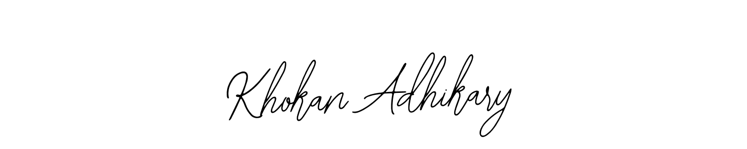 Make a beautiful signature design for name Khokan Adhikary. Use this online signature maker to create a handwritten signature for free. Khokan Adhikary signature style 12 images and pictures png