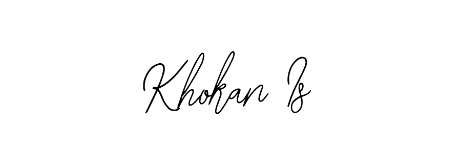 Khokan Is stylish signature style. Best Handwritten Sign (Bearetta-2O07w) for my name. Handwritten Signature Collection Ideas for my name Khokan Is. Khokan Is signature style 12 images and pictures png