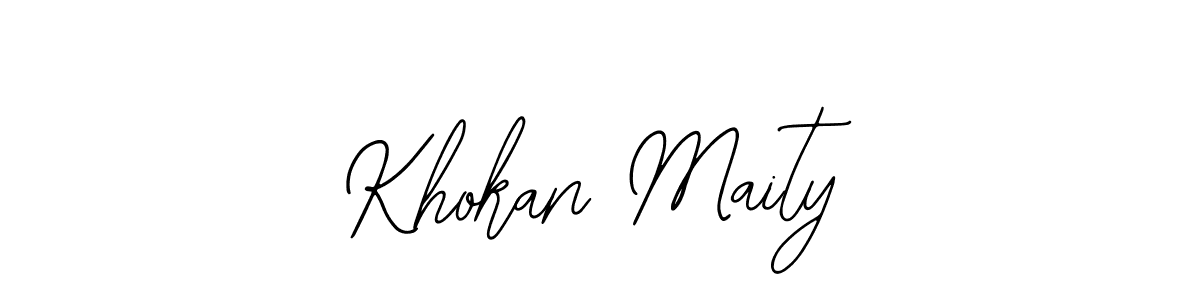 Similarly Bearetta-2O07w is the best handwritten signature design. Signature creator online .You can use it as an online autograph creator for name Khokan Maity. Khokan Maity signature style 12 images and pictures png