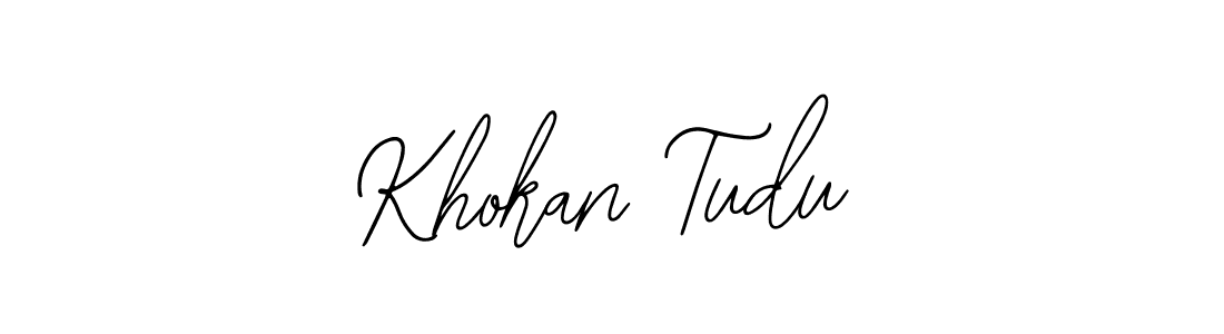 Create a beautiful signature design for name Khokan Tudu. With this signature (Bearetta-2O07w) fonts, you can make a handwritten signature for free. Khokan Tudu signature style 12 images and pictures png