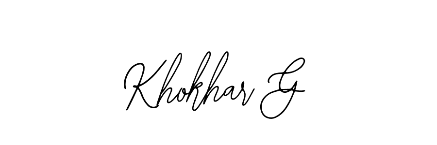 The best way (Bearetta-2O07w) to make a short signature is to pick only two or three words in your name. The name Khokhar G include a total of six letters. For converting this name. Khokhar G signature style 12 images and pictures png
