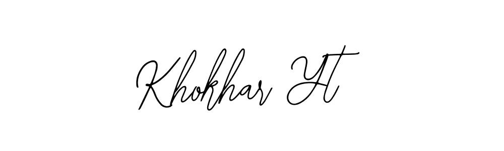 You should practise on your own different ways (Bearetta-2O07w) to write your name (Khokhar Yt) in signature. don't let someone else do it for you. Khokhar Yt signature style 12 images and pictures png