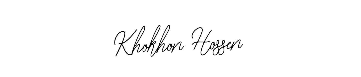 Make a beautiful signature design for name Khokhon Hossen. Use this online signature maker to create a handwritten signature for free. Khokhon Hossen signature style 12 images and pictures png