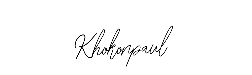 Also we have Khokonpaul name is the best signature style. Create professional handwritten signature collection using Bearetta-2O07w autograph style. Khokonpaul signature style 12 images and pictures png