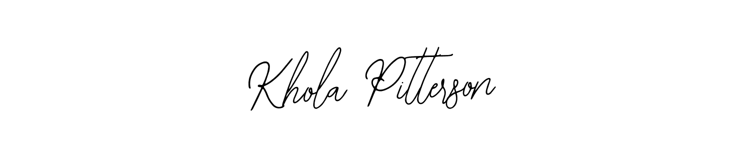 Check out images of Autograph of Khola Pitterson name. Actor Khola Pitterson Signature Style. Bearetta-2O07w is a professional sign style online. Khola Pitterson signature style 12 images and pictures png