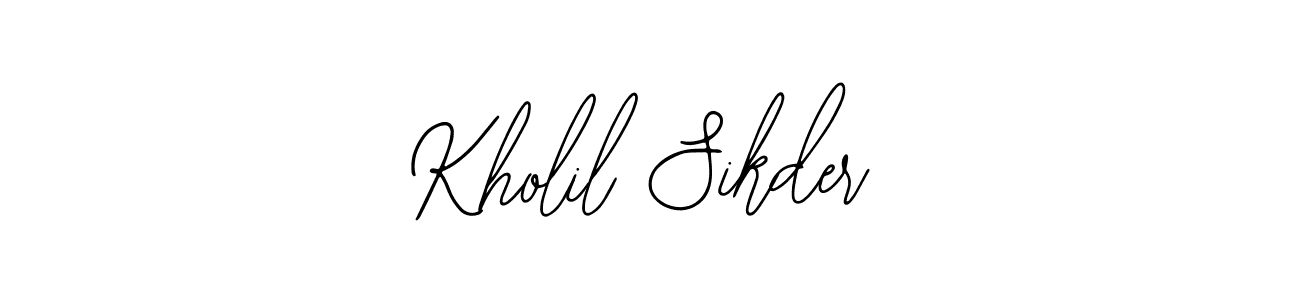 Design your own signature with our free online signature maker. With this signature software, you can create a handwritten (Bearetta-2O07w) signature for name Kholil Sikder. Kholil Sikder signature style 12 images and pictures png