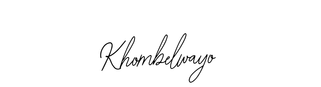 How to make Khombelwayo name signature. Use Bearetta-2O07w style for creating short signs online. This is the latest handwritten sign. Khombelwayo signature style 12 images and pictures png