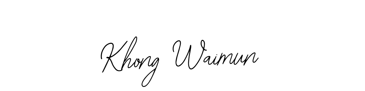 Khong Waimun stylish signature style. Best Handwritten Sign (Bearetta-2O07w) for my name. Handwritten Signature Collection Ideas for my name Khong Waimun. Khong Waimun signature style 12 images and pictures png